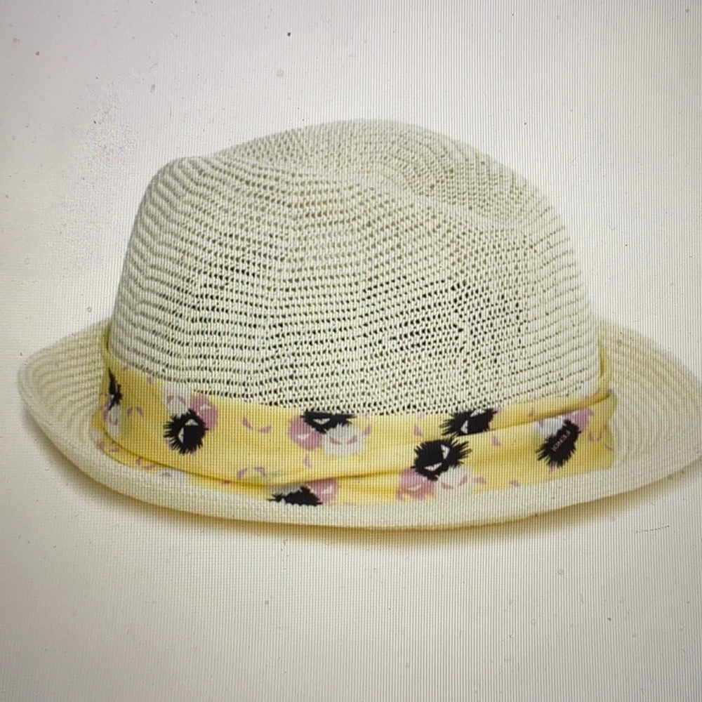 Fendi kids straw hat